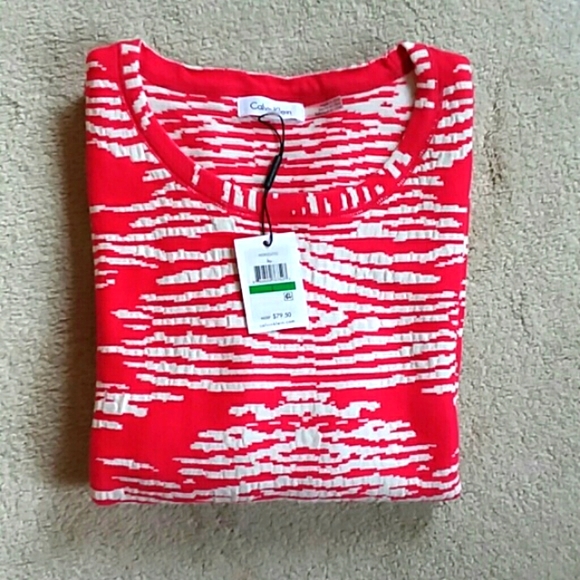 CALVIN KLEIN crew neck top NWT - Picture 2 of 6